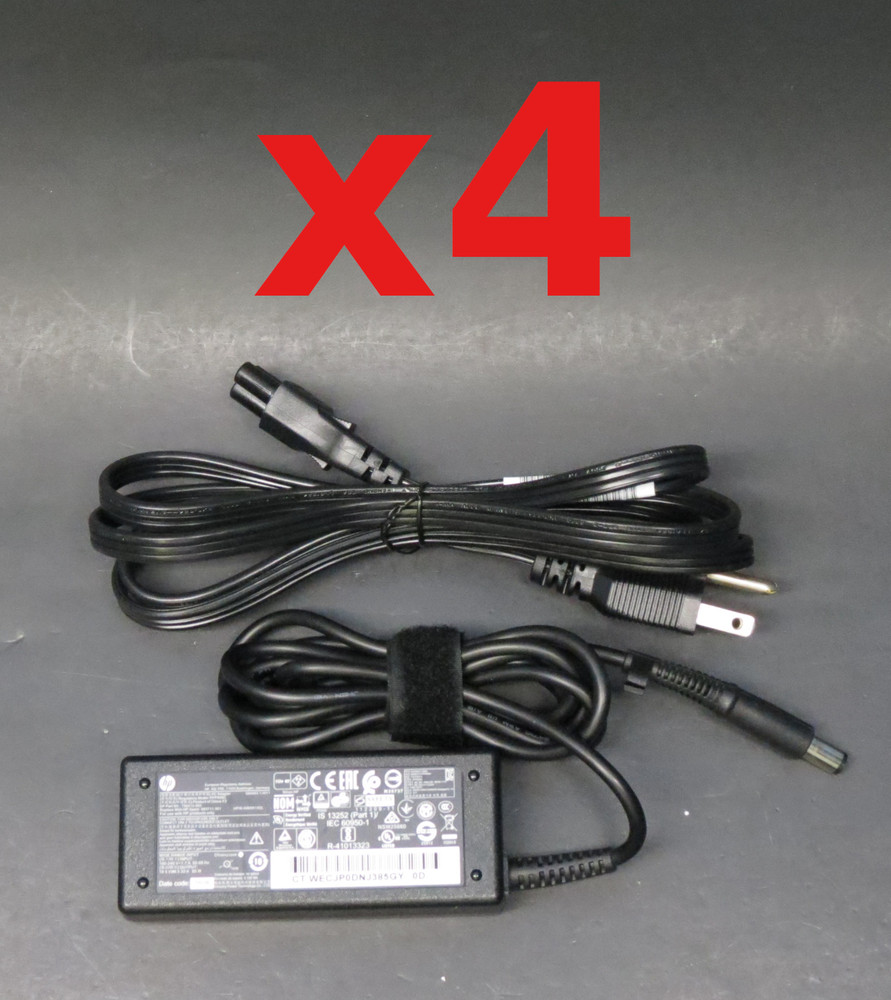((Lot of 4) HP PPP009H Laptop Charger 608425-002 65W 3.5A 18.5V