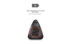 ION Water-Resistant Bluetooth®️-Enabled Stereo Boombox (Open Box, New Condition)