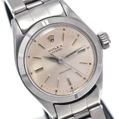 ROLEX Watch 6411 Oyster Precision Cal.1310 Silver Beige Manual Winding Women’s