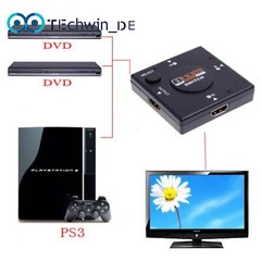 HDTV PS3 1080P MINI Switcher definition video 3 Port HDMI Switch Splitter