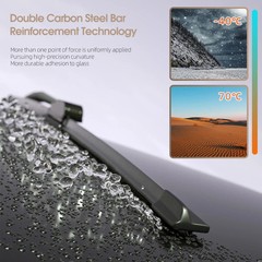 For Renault Captur Kaptur 2013-2023 Front Windshield Wiper Blades 2x Windscreen