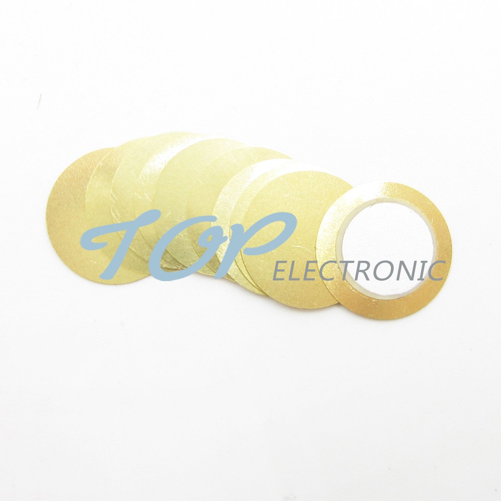 100PCS 12mm Piezo Elements Sounder Sensor Trigger Drum Disc + Copper