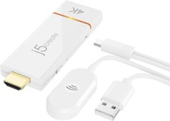 Wireless Screen Cast Adapter j5create 4K AirPlay Miracast Windows