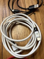 Bag Of Miscellaneous Gadget Cords And Chargers