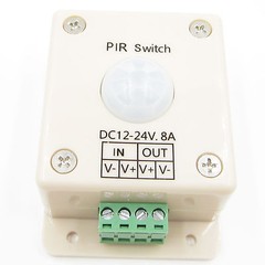 PIR Switch 8A PIR Motion Sensor DC 12-24V For LED Strip Light Bulb Infrared