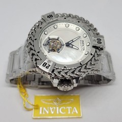 Invicta Reserve Bolt Hercules Tourbillon 53mm Watch White Dial Steel Box Book