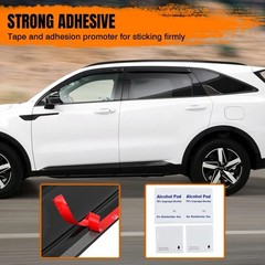 Tape On Window Visor Deflectors Compatible with 2001-2004 Toyota Tacoma