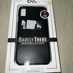 Case-Mate Barely There Genuine Leather – Black IPhone XS Max