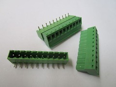 50 pcs Close Angle 10 pin 5.08mm Screw Terminal Block Connector Plugbale Type