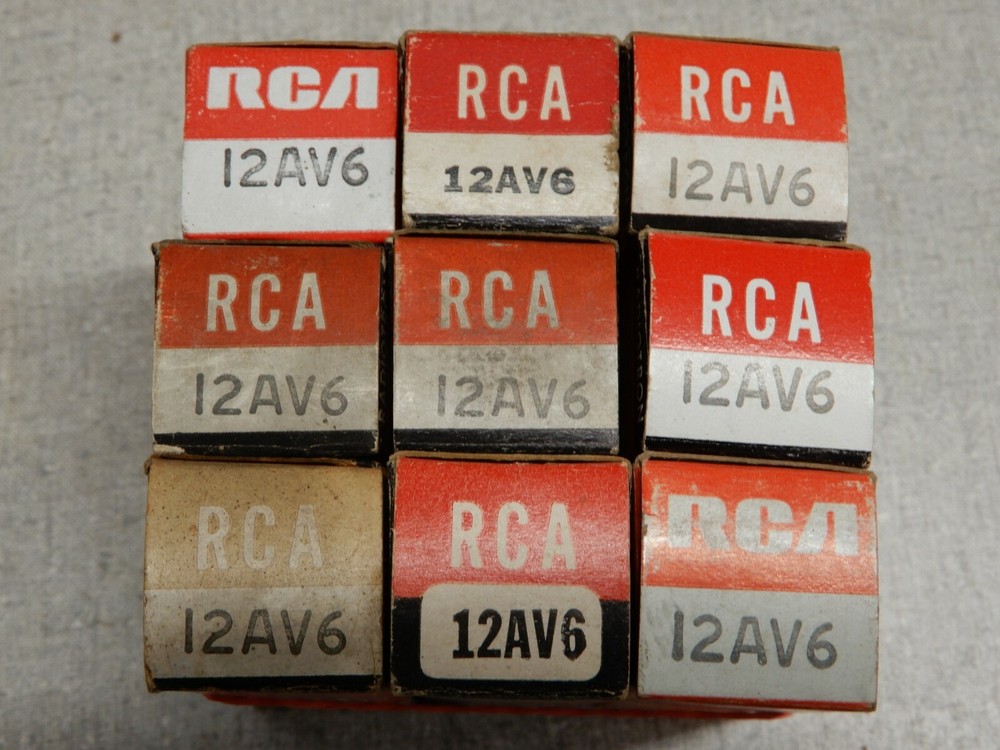 Untested Lots of 12AV6 Vacuum Tubes Qty in ()