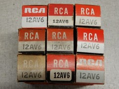 Untested Lots of 12AV6 Vacuum Tubes Qty in ()
