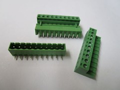 50 pcs Close Angle 10 pin 5.08mm Screw Terminal Block Connector Plugbale Type