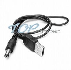 USB 2.0 to DC 5.5mm X2.1mm 5.5X2.1 80cm USB to power cord Cable MCU Power supply
