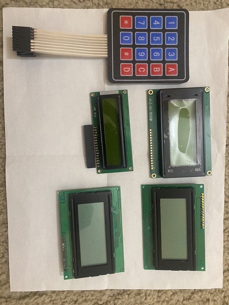 Matrix Keypad 5 Nos And LCD Screens 4 Nos