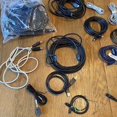 Lot of 20 Miscellaneous Electronic Cords Various Brands