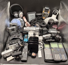 Electronics Job Lot For Parts Tested & Untested Scrap Camera Apple TV Headphones