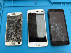 Lot of 3 PHONESFOR PARTS IPHONE 6S, IPHONE 6S+,UMX U696L