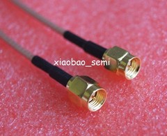 10X Cable SMA male plug to SMA male plug straight crimp RG316 6″ pigtail