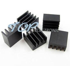 50Pcs Heat sink 8.8×8.8x5mm High quality MINI HeatSink Color Black