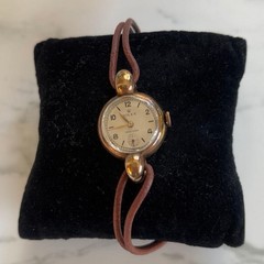 Rolex Watch Precision 9KYG 1940s Gold White Manual Winding Women’s Rare Auth