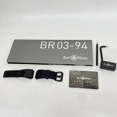 Bell & Ross Watch Phantom BR03-92 Black Automatic w/Guarantee, Tools, Buckle