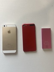 Apple iPhone Gold, iPod Touch Red, iPod Nano Pink, MP3 AMPA Mixed Lot