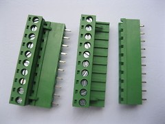 5 pcs 10 pin/way 5.08mm Screw Terminal Block Connector Green Pluggable Type New