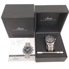 SINN Watch 103.39764 Day-Date Automatic Stainless Steel Black Dial Men’s w/Box