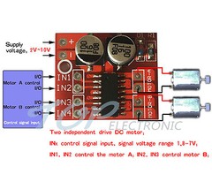 1.5A Mini Dual Channel DC Motor Driver Module Beyond L298N PWM Speed Control