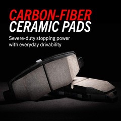 Power Stop K2270-26 Rear Z26 Carbon Fiber Brake Pads with Drilled & Slotted B…
