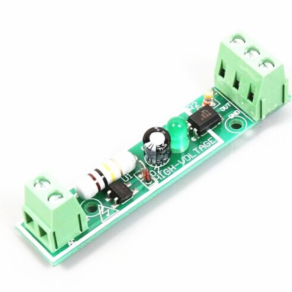 2PCS 1-Bit AC 220V Optocoupler Isolation Module Testing Adaptive for PLC new