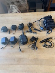 Random Lot Of 9 Cords And A Microphone