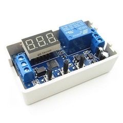 24V LED Delay Timer Control Switch Automation Relay Module with case