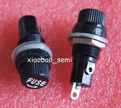 10x Chassis Panel Mount Fuse Holder Socket for 5*20 Glass Fuses 250V 10A 5x20mm