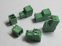 100 pcs Angle 2 pin Pitch 3.81mm Screw Terminal Block Connector Pluggable Type