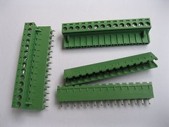 50 pcs 14 pin/way 5.08mm Screw Terminal Block Connector Green Pluggable Type New
