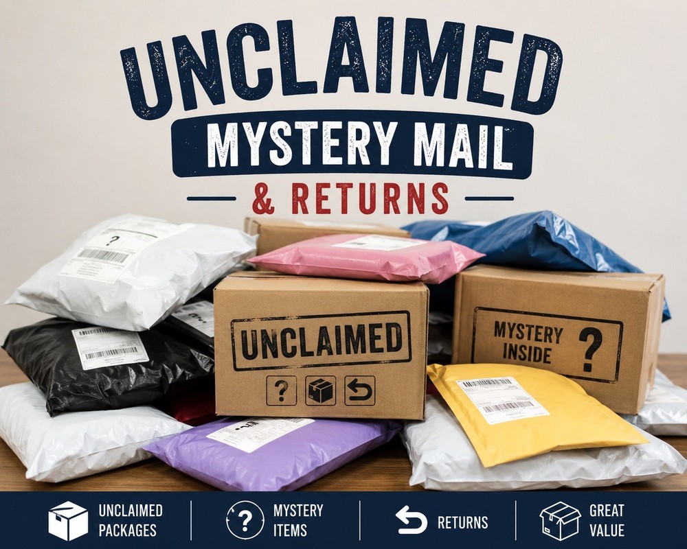 UNCLAIMED MYSTERY MAIL & RETURNS BOX 📦 16 x 12 x 12 full of Mail read dis.