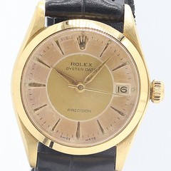 Rolex Watch Oysterdate Precision 6466 1598964 Manual Winding Gold/Beige Men’s