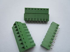 100 pcs Close Straight 8pin 5.08mm Screw Terminal Block Connector Pluggbale Type