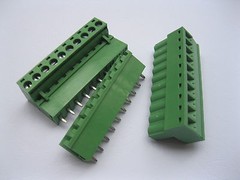 100 pcs 10 pin/way 5.08mm Screw Terminal Block Connector Green Pluggable Type