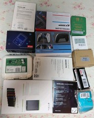 Handheld Game Console Lot Retro Electronic Games Accessories Bundle See Photo