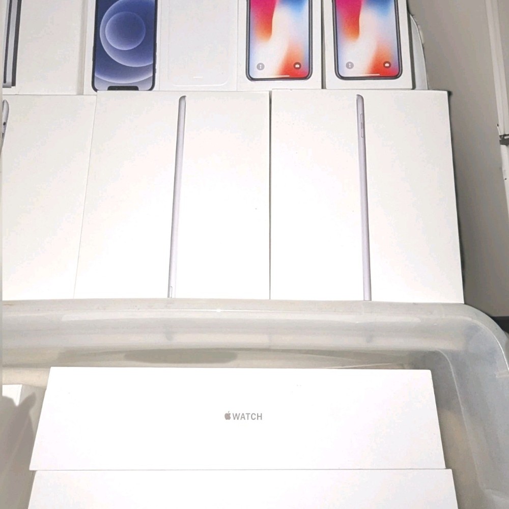 EMPTY* Apple Mixed Lot HomePod mini, Watch Series 3, Magic Mouse, USB SuperDrive