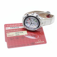 OMEGA Watch Speedmaster 3836.70.36 Chronograph White Dial Men’s w/Warranty Card