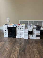Apple iPhone Empty Retail Box Lot 63 boxes (4, 4s, 5c, SE, Xs, 12, 13, 17, Etc.)