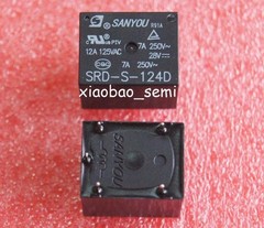 5pcs New 24VDC SANYOU SRD-S-124D 12A 125VAC Power Relay 5pin