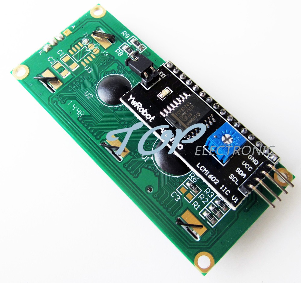 Yellow Display IIC/I2C/TWI/SP​​I Serial Interface 1602 16X2 LCD Module