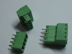 12 x Screw Terminal Block Connector 3.5mm 4pin/way Green Pluggable Type Straight