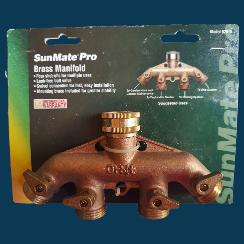 Orbit SunMate Pro62010N Brass Faucet Manifold NEW