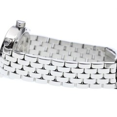 Alain Silberstein 24 Hours Automatic Date Mens Watch SS 35mm White Black Dial