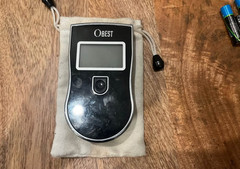 Portable Breathalyzer with bag and mouthpieces